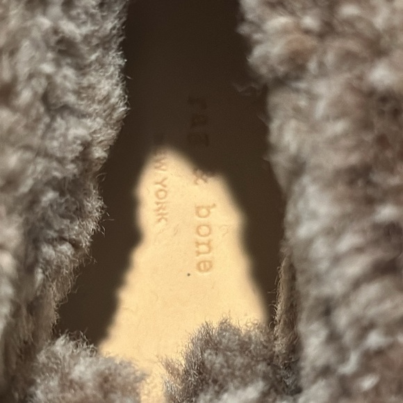 Rag & Bone Inez Suede & Shearling Desert Clogs. - Picture 7 of 12